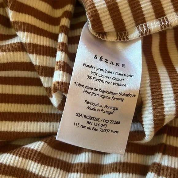 Sezane Fabiola Striped Dress S - Picture 4 of 6